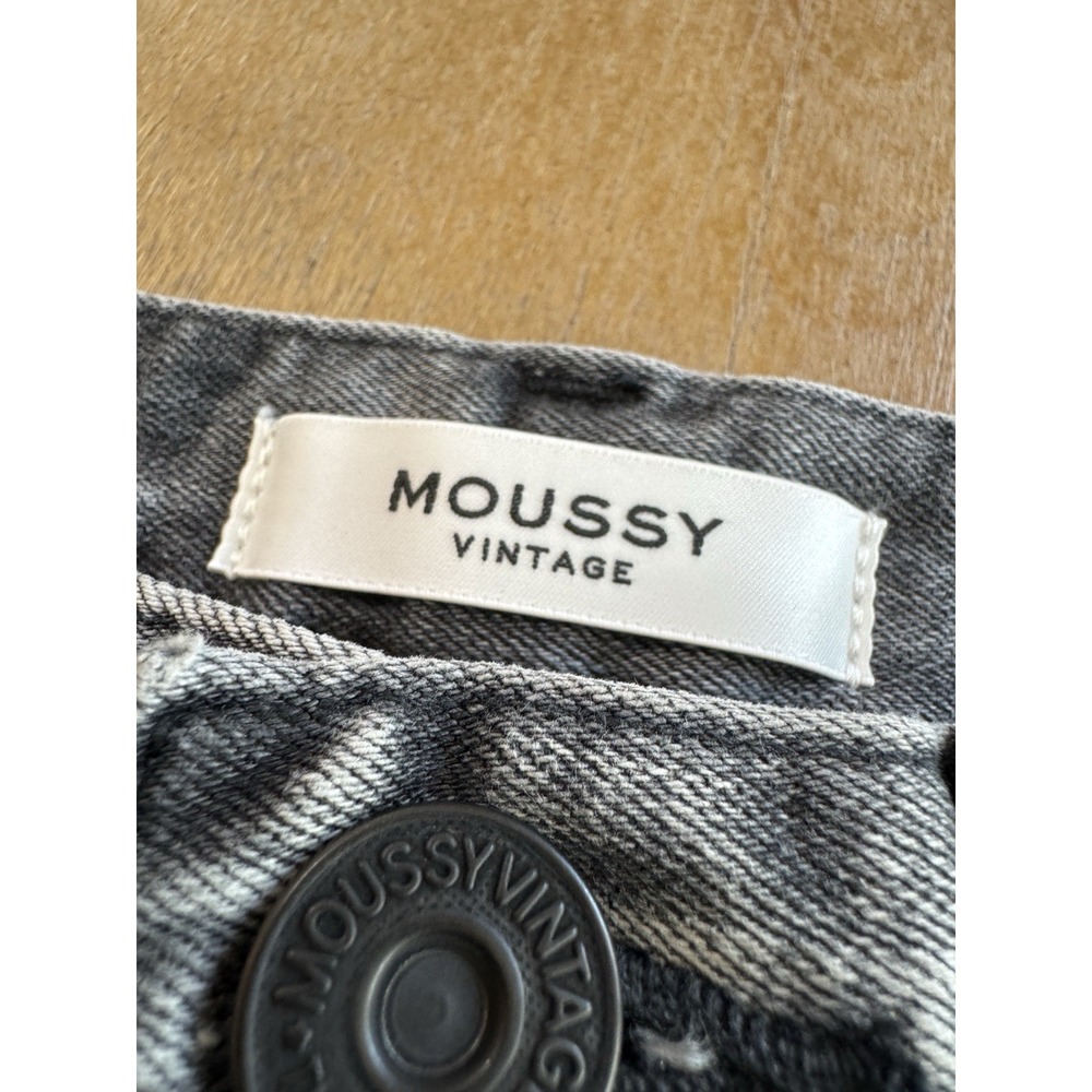 Moussy Vintage Women's Size 25 Jeans High Rise Stretch Gray Wash - Picture 9 of 16